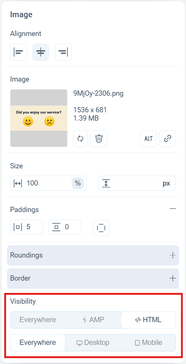 Component visibility toggle in Pixcraft