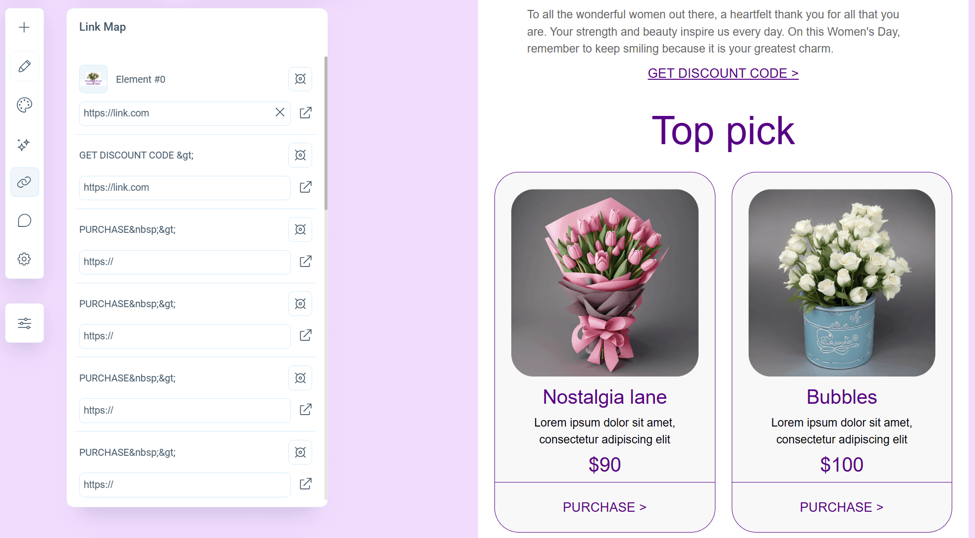 Link Map in Pixcraft