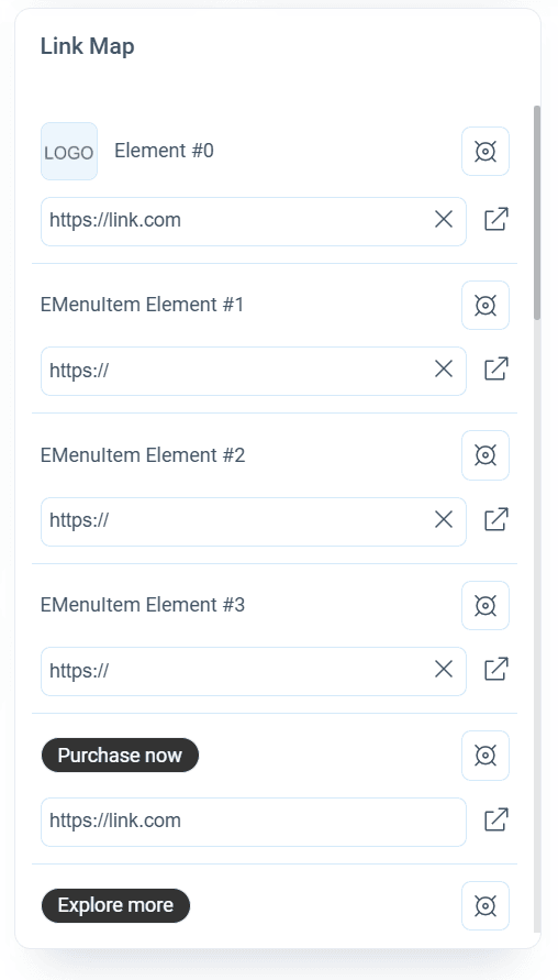 Link map in Pixcraft