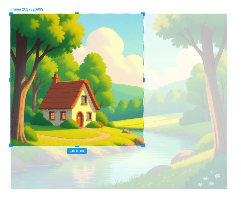 Background image starts from the top-left corner