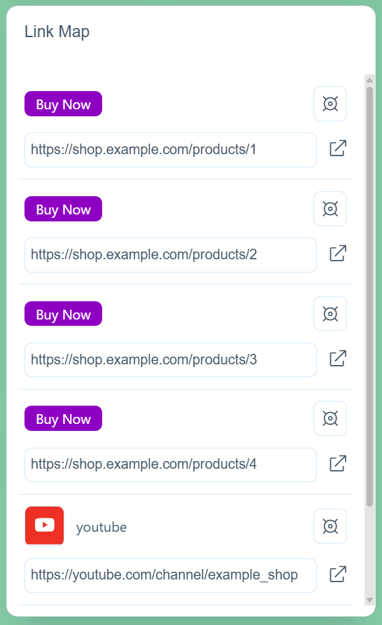 Link Map in the Pixcraft email builder
