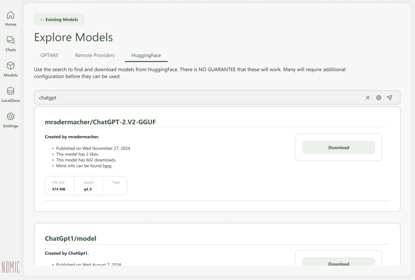 Поиск модели по ключевым словам