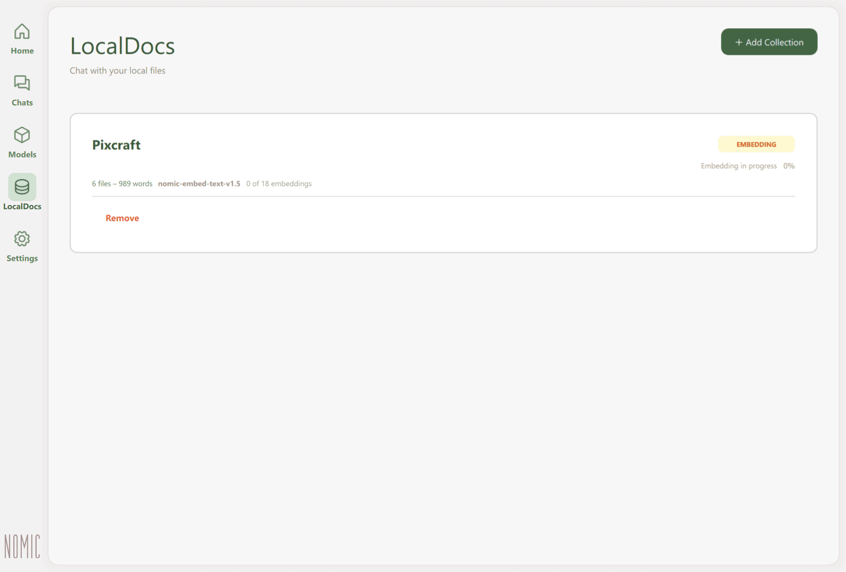 Embedding в LocalDocs