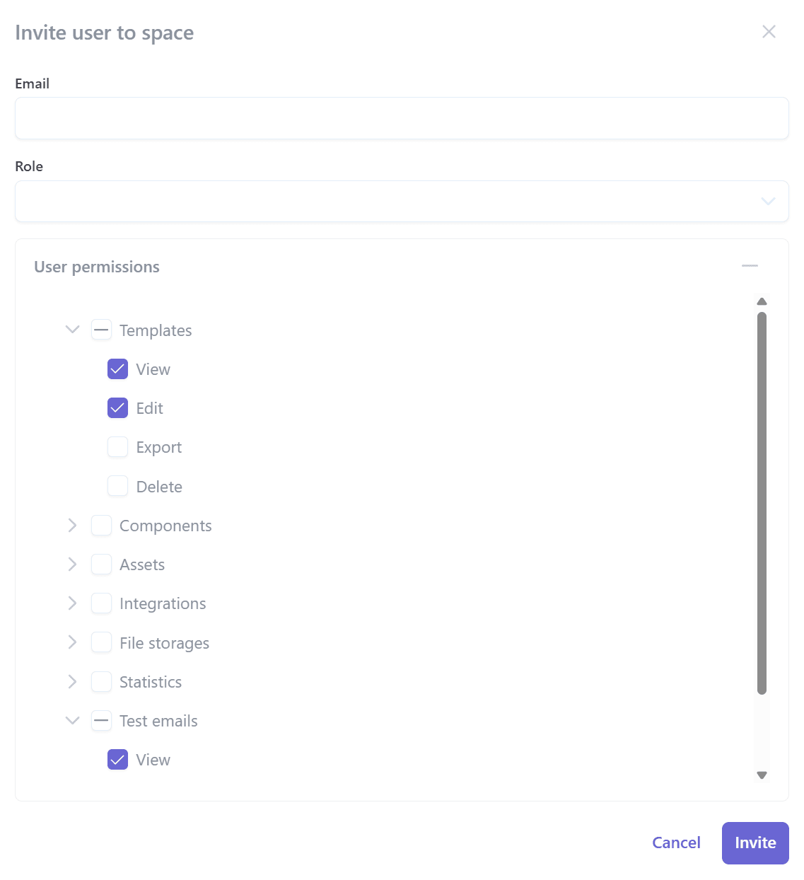 Access permissions