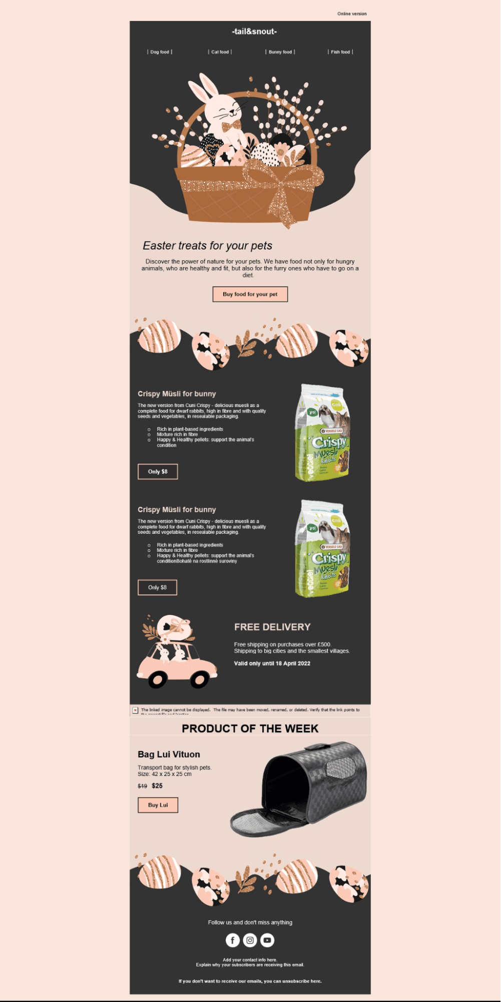 TOPOL email template rendered in desktop Outlook