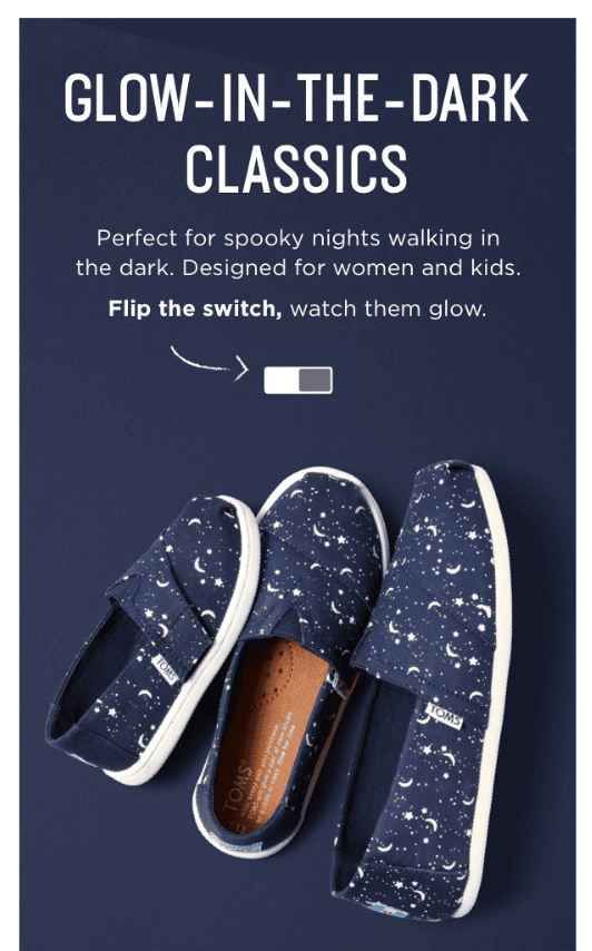 Example of an AMP email from Toms