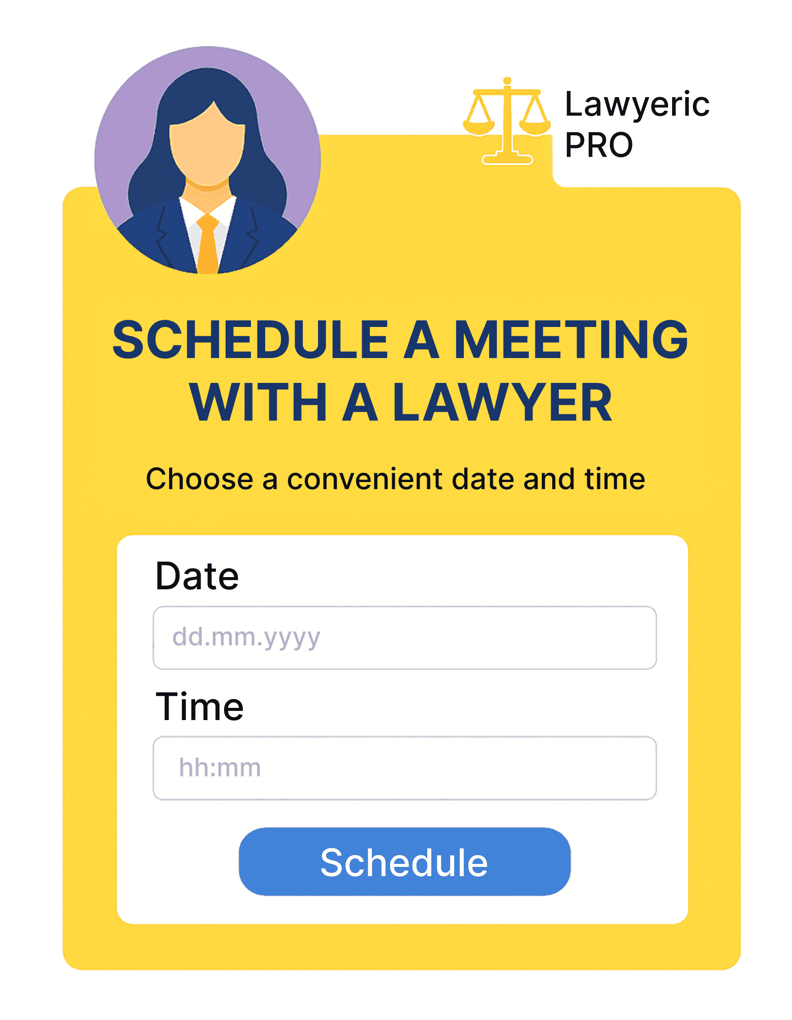 Booking in an AMP email