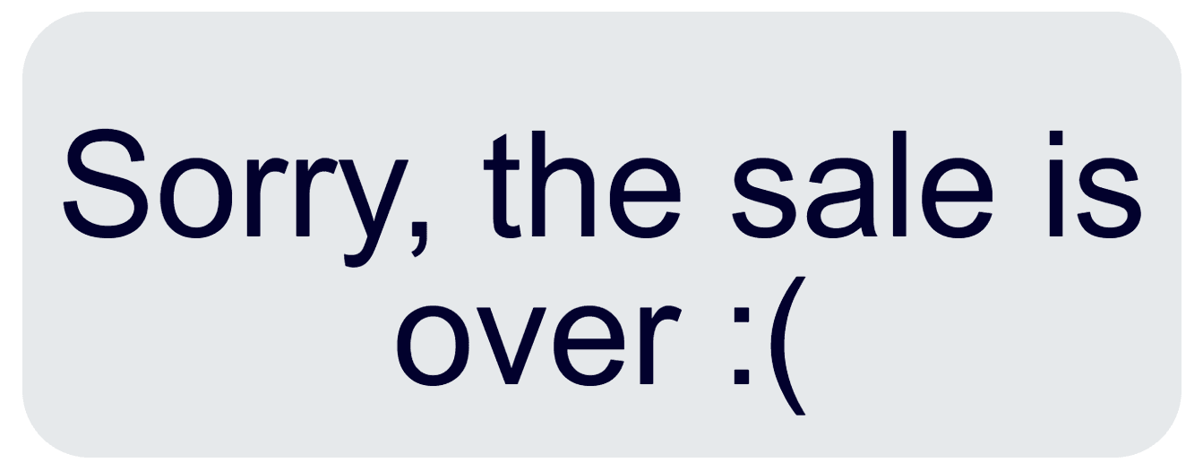 Message after a deadline was reached